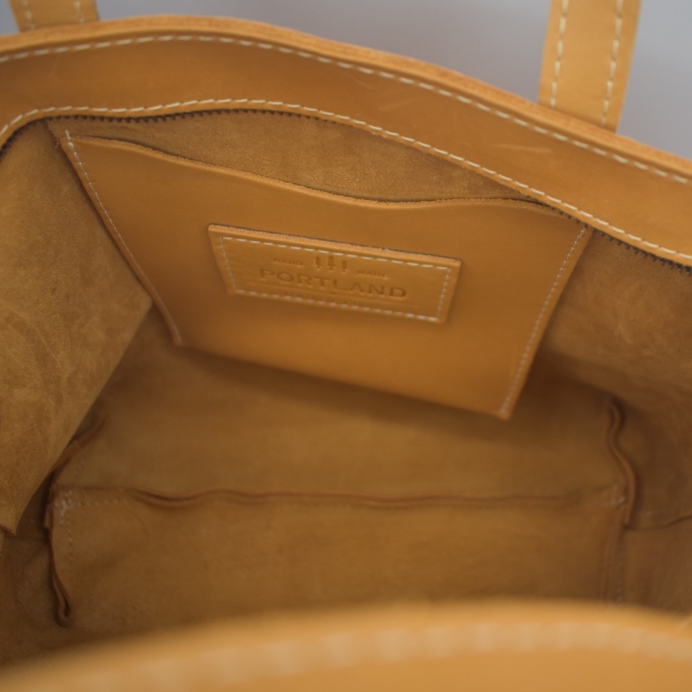 Portland Leather Customized Sunflower Medium Crossbody Tote NWOT - Picture 11 of 13